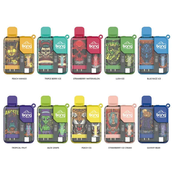 Bang Box 9000 Puffar 0% 2% 3% 5% Nikotin Uppladdningsbar LED Pover Display Disponibel Vape Partihandel - BackVape - 7