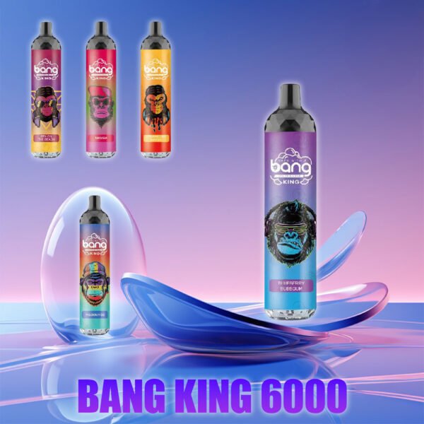 Bang King 6000 Puffs 0% 2% 3% 5% Vape cu nicotină de unică folosință Comerț cu ridicata - BackVape - 1