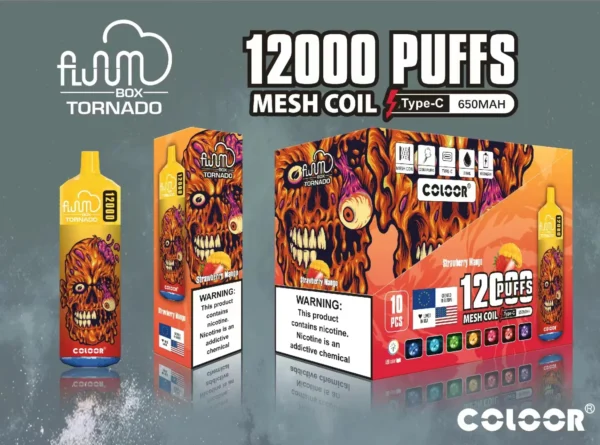 FLUUM BOX 12000 šlukov 0% 2% 3% 5% Nikotínové dobíjacie jednorazové stojany na perá na e-cigarety Veľkoobchod s e-cigaretami - BackVape - 8