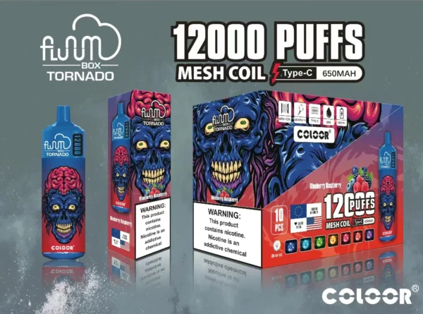 FLUUM BOX 12000 šlukov 0% 2% 3% 5% Nikotínové dobíjacie jednorazové stojany na perá s e-cigaretami veľkoobchodný predaj – BackVape – 4