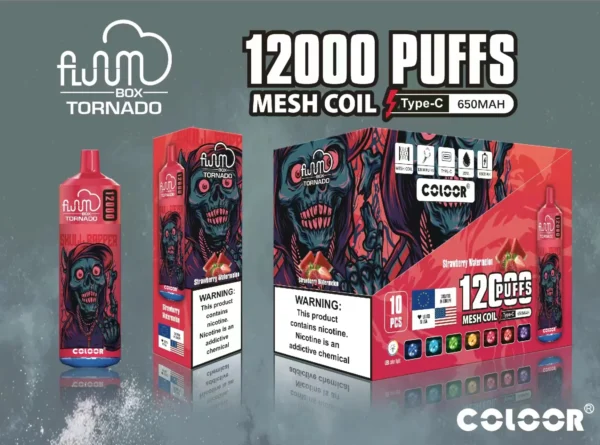 FLUUM BOX 12000 šlukov 0% 2% 3% 5% Nikotínové dobíjacie jednorazové stojany na perá na e-cigarety Veľkoobchod s e-cigaretami - BackVape - 7