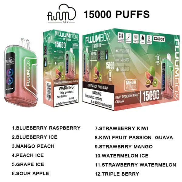 FluuM Digital Box TN 15000 Puffs 0% 2% 3% 5% Nikotynowe jednorazowe pojemniki na długopisy Vape Hurtownia e-papierosów - BackVape - 2