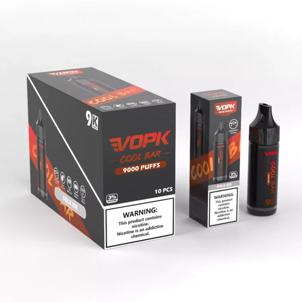 VOPK COOL BAR-9000 PUFFIT 0% 2% 3% 5% Nikotiini Kertakäyttöinen Vape Tukkumyynti - BackVape - 5