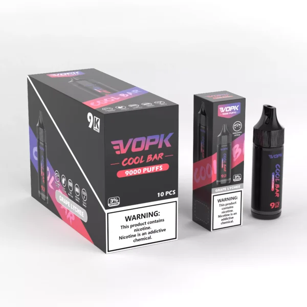 VOPK COOL BAR-9000 PUFFIT 0% 2% 3% 5% Nikotiini Kertakäyttöinen Vape Tukkumyynti - BackVape - 4