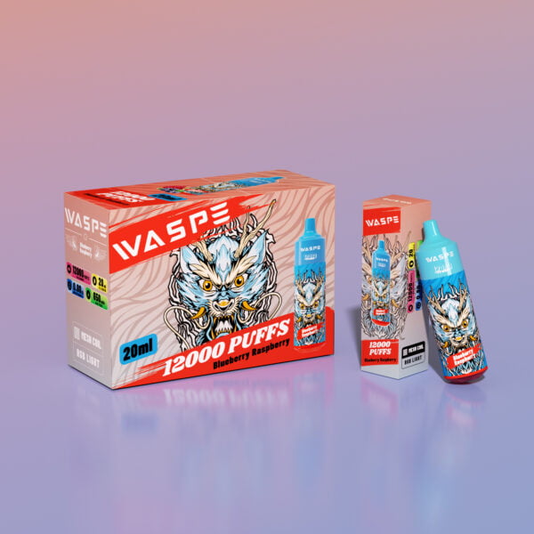 WASPE 12000 PUFFIT 0% 2% 3% 5% Nikotiini Kertakäyttöinen Vape Tukkumyynti - BackVape - 13
