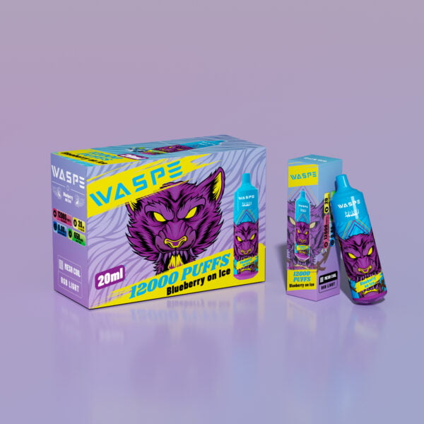 WASPE 12000 PUFFIT 0% 2% 3% 5% Nikotiini Kertakäyttöinen Vape Tukkumyynti - BackVape - 12