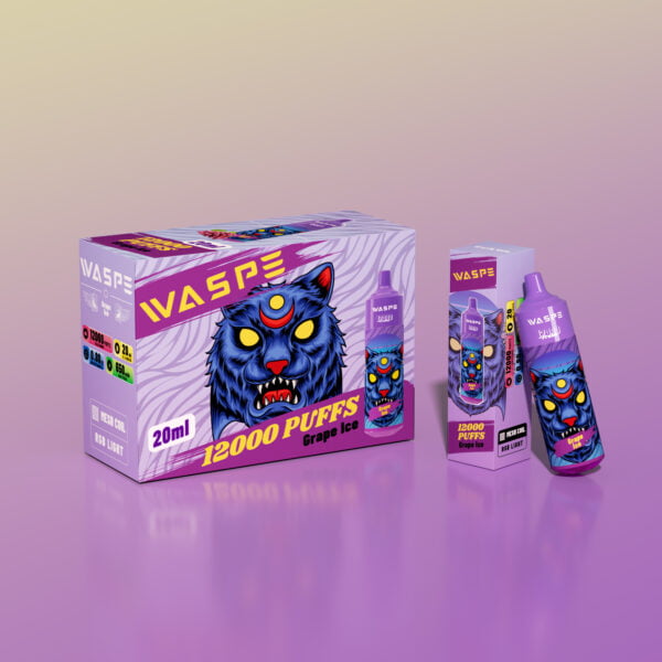 WASPE 12000 PUFFIT 0% 2% 3% 5% Nikotiini Kertakäyttöinen Vape Tukkumyynti - BackVape - 15