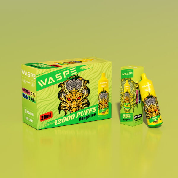 WASPE 12000 PUFFIT 0% 2% 3% 5% Nikotiini Kertakäyttöinen Vape Tukkumyynti - BackVape - 4