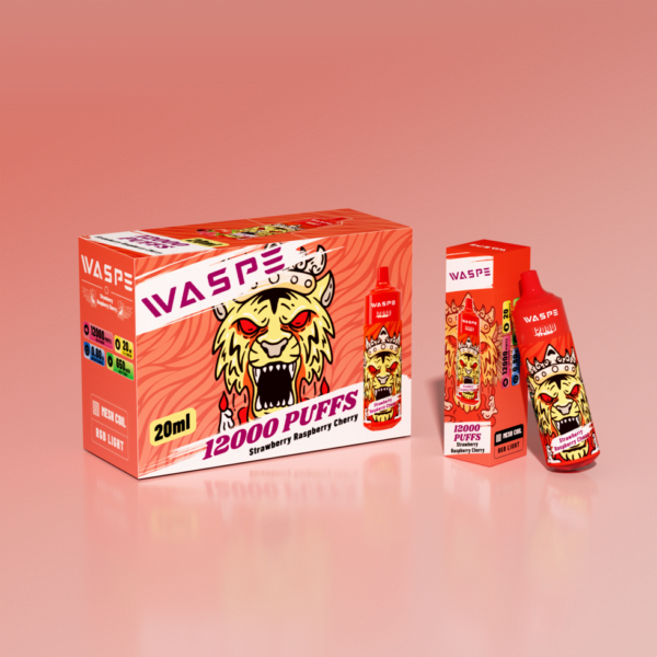 WASPE 12000 PUFFIT 0% 2% 3% 5% Nikotiini Kertakäyttöinen Vape Tukkumyynti - BackVape - 9
