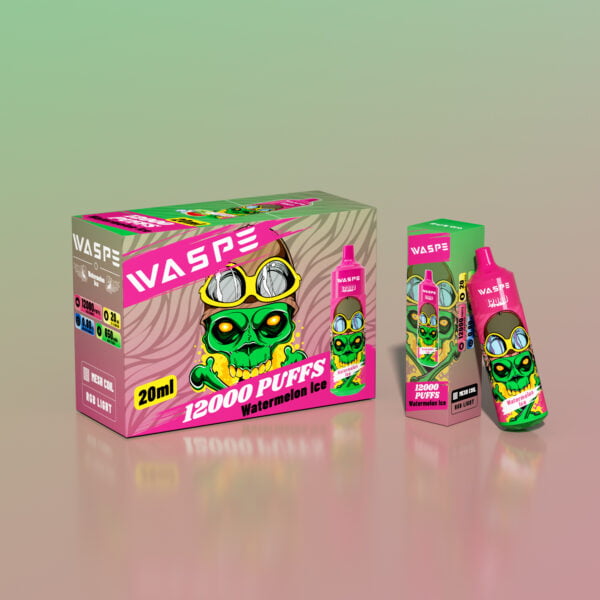 WASPE 12000 PUFFIT 0% 2% 3% 5% Nikotiini Kertakäyttöinen Vape Tukkumyynti - BackVape - 11