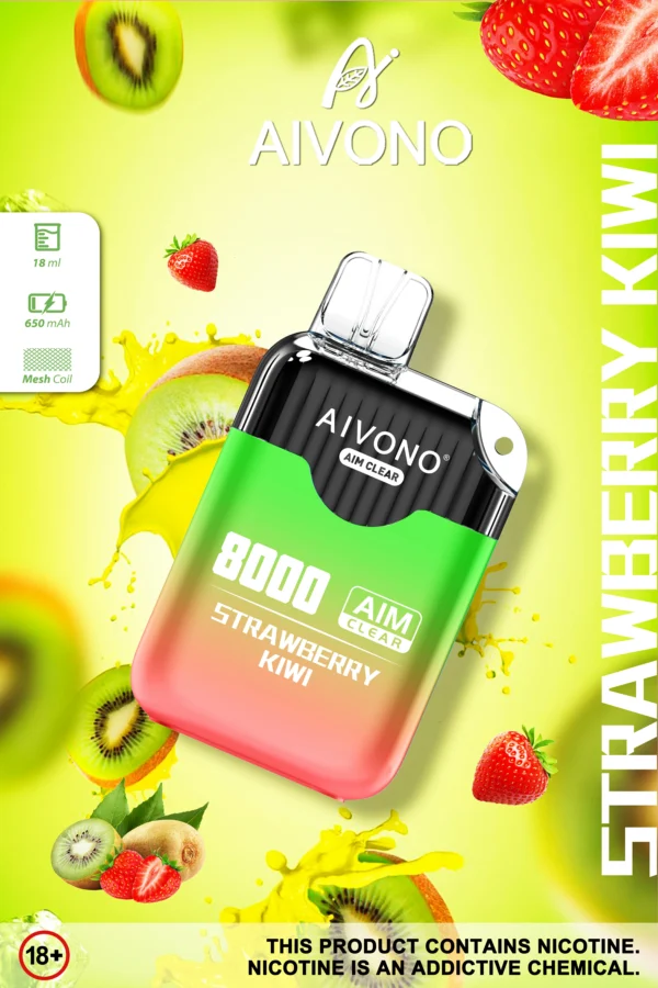 AIVONO AIM CLEAR 8000 Puffs 0% 2% 5% Low Nicotine Rechargeable Disposable Vapes Pen Bulk Buy Wholesale - BackVape - 5