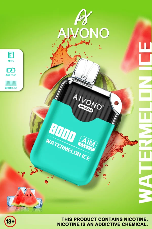 AIVONO AIM CLEAR 8000 Puffs 0% 2% 5% Low Nicotine Rechargeable Disposable Vapes Pen Bulk Buy Wholesale - BackVape - 8