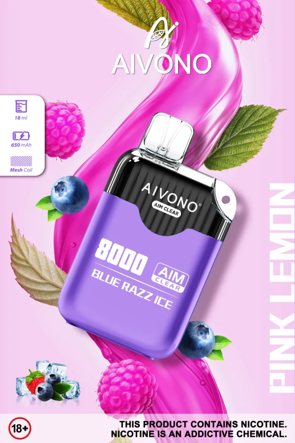 AIVONO AIM CLEAR 8000 Puffs 0% 2% 5% Low Nicotine Rechargeable Disposable Vapes Pen Bulk Buy Wholesale - BackVape - 7
