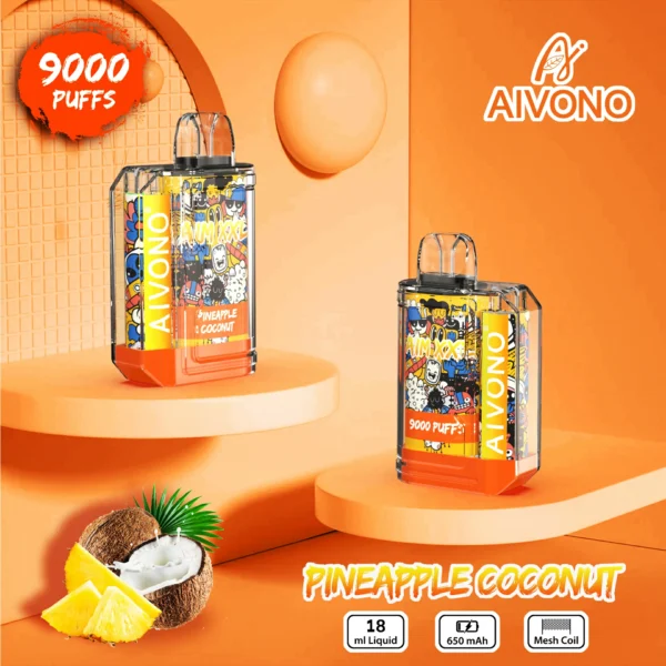 AIVONO AIM XXL 9000 šluky 0% 2% 3% 5% Dobíjecí jednorázové vapky s nízkým obsahem nikotinu Pen Hromadně Koupit velkoobchod - BackVape - 8