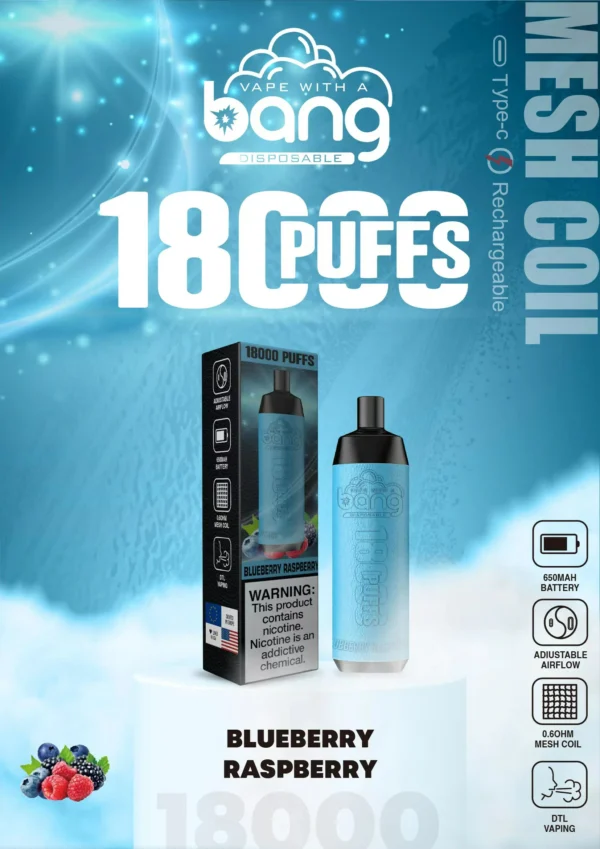 Bang Crown Bar 18000 Puffs 0% 2% 3% 5% Low Nicotine Rechargeable Disposable Vapes Pen Bulk Buy Wholesale - BackVape - 17