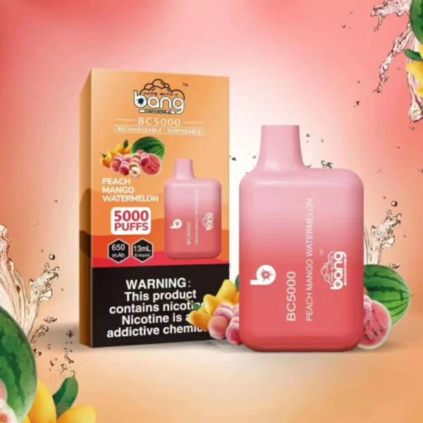 Bang BC 5000 Puffs 0% 2% 3% 5% Genopladelige engangsvapes med lav nikotinindhold Pen Bulk Køb Engros - BackVape - 13