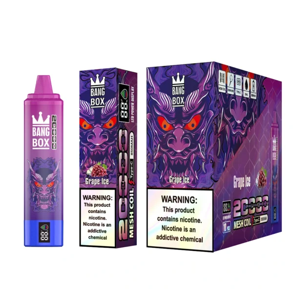 Bang Box 20000 Puffs 0% 2% 3% 5% Low Nicotine Rechargeable Bulk Buy Disposable Vape Pen Wholesale - BackVape - 12