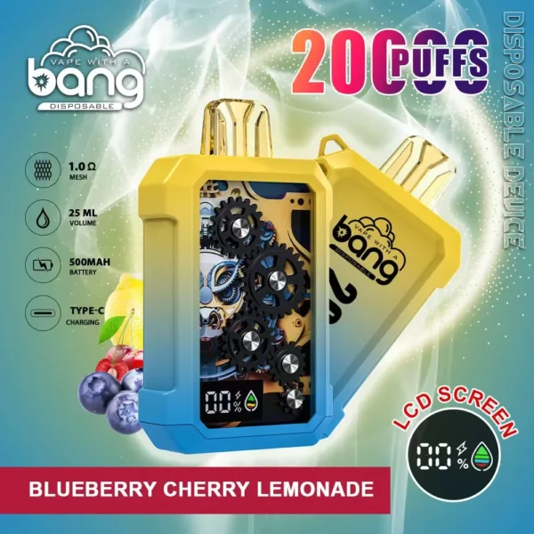 Bang Gear Tick Tock 20000 Puffar 0% 2% 3% 5% Uppladdningsbara engångsvapes med låg nikotinhalt Penna Bulk Köp Partihandel - BackVape - 1