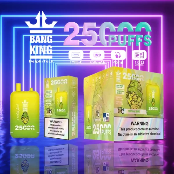 Bang King 25000 Puffs Dual Pods 0% 2% 3% 5% Vapes desechables recargables con bajo contenido de nicotina Pluma Compra a granel al por mayor - BackVape - 3