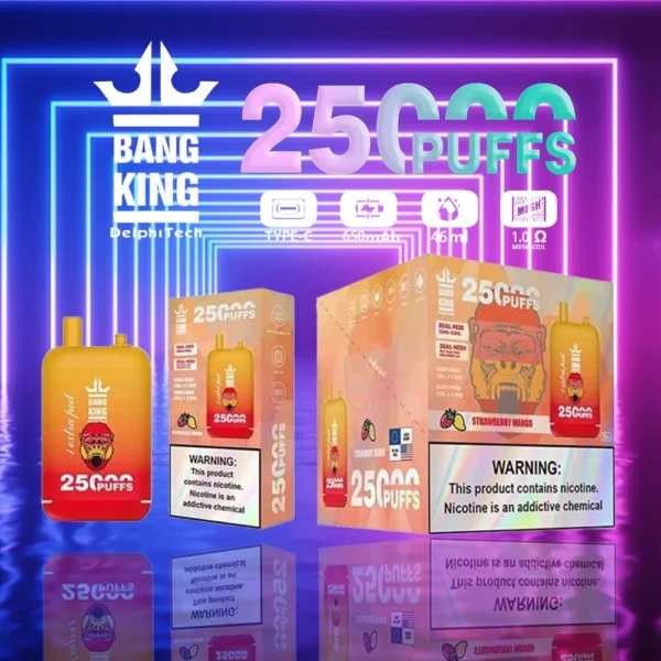 Bang King 25000 Puffs Dual Pods 0% 2% 3% 5% Vapes desechables recargables con bajo contenido de nicotina Pluma Compra a granel al por mayor - BackVape - 5