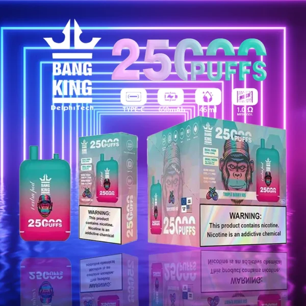 Bang King 25000 Puffs Dual Pods 0% 2% 3% 5% Vapes desechables recargables con bajo contenido de nicotina Pluma Compra a granel al por mayor - BackVape - 6