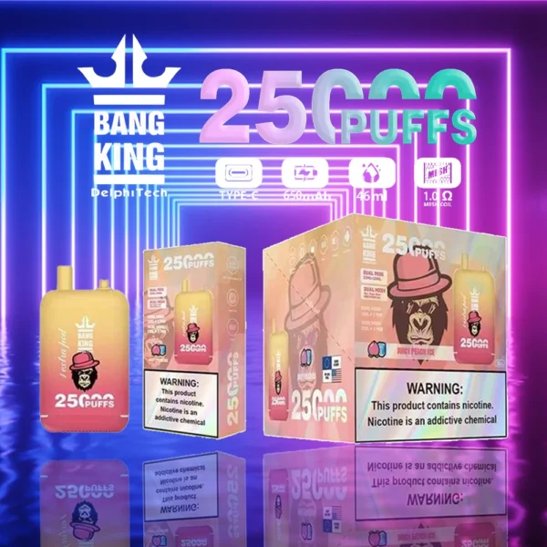 Bang King 25000 Puffs Dual Pods 0% 2% 3% 5% Vapes desechables recargables con bajo contenido de nicotina Pluma Compra a granel al por mayor - BackVape - 7