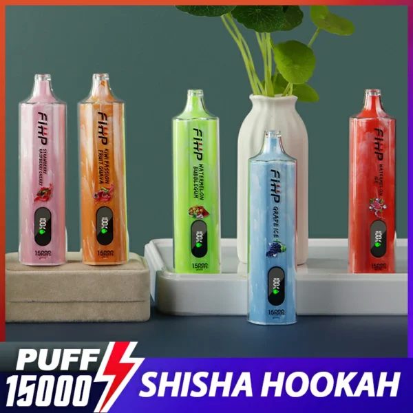 FIHP Shisha Hookah 15000 Puffs Low Nikotine Ladattava Kertakäyttöinen Vapes Pen Bulk Osta Tukkumyynti - BackVape - 1