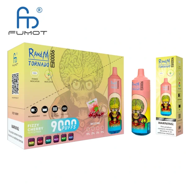 RandM Tornado 9000 PRO Puffs 0% 2% 3% 5% с низким содержанием никотина Купить перезаряжаемую одноразовую вейп-пароварку оптом — BackVape — 11