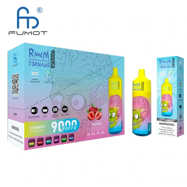 RandM Tornado 9000 PRO Puffs 0% 2% 3% 5% с низким содержанием никотина Купить перезаряжаемую одноразовую вейп-пару оптом — BackVape — 10