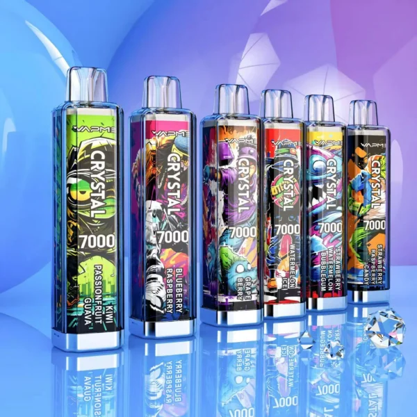 Vapme Crystal 7000 Puffs 2% 5% Nikotin wiederaufladbare Einweg-Vapes Großkauf im Großhandel - BackVape - 1