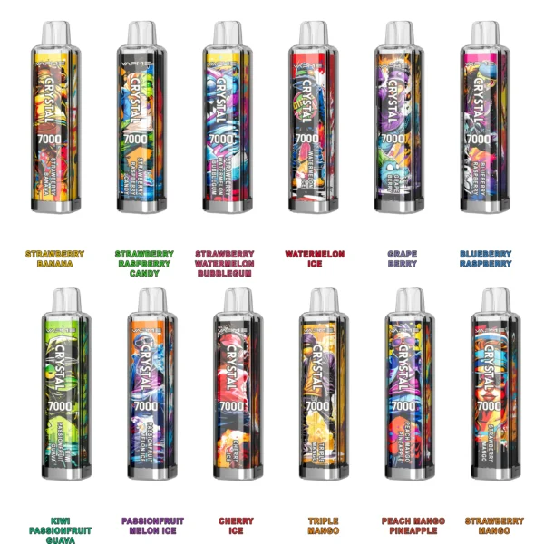 Vapme Crystal 7000 Puffs 2% 5% Nikotin wiederaufladbare Einweg-Vapes Großkauf im Großhandel – BackVape – 10