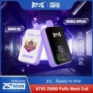 ATVS 25000 Puffs Dual Mesh 5% Penna per vaporizzatori usa e getta ricaricabile a basso contenuto di nicotina Bulk Acquista all'ingrosso - BackVape - 15
