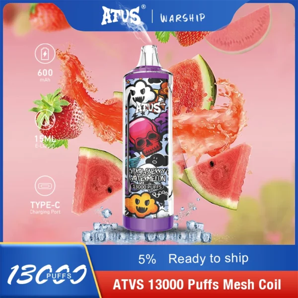 Atvs 13000 Puffs 5% Low Nicotine Rechargeable Disposable Vapes Pen Bulk Buy Wholesale - BackVape - 2