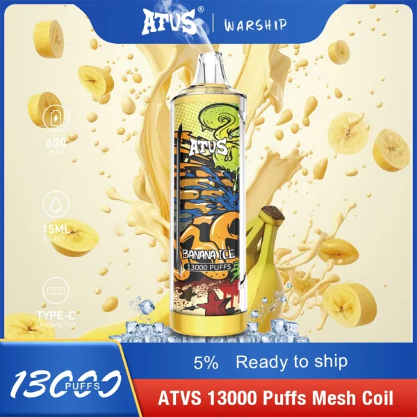 Atvs 13000 Puffs 5% Low Nicotine Rechargeable Disposable Vapes Pen Bulk Buy Wholesale - BackVape - 3