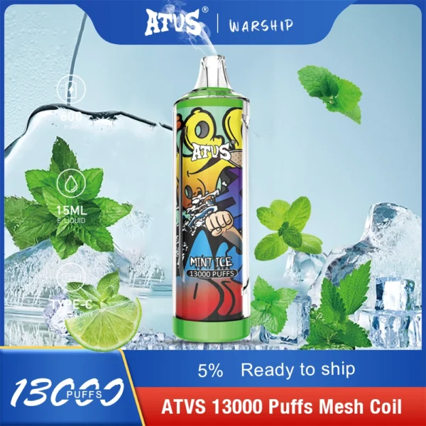 Atvs 13000 Puffs 5% Low Nicotine Rechargeable Disposable Vapes Pen Bulk Buy Wholesale - BackVape - 12