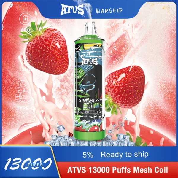 Atvs 13000 Puffs 5% Low Nicotine Rechargeable Disposable Vapes Pen Bulk Buy Wholesale - BackVape - 10
