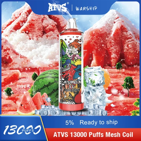Atvs 13000 Puffs 5% Low Nicotine Rechargeable Disposable Vapes Pen Bulk Buy Wholesale - BackVape - 9