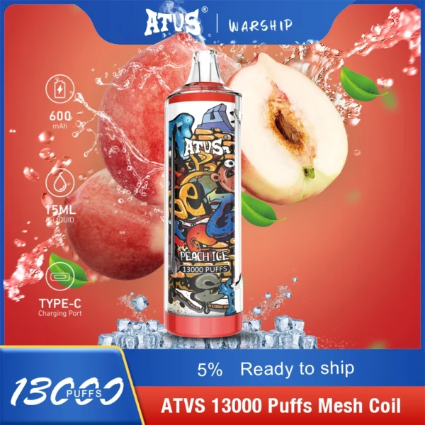 Atvs 13000 Puffs 5% Low Nicotine Rechargeable Disposable Vapes Pen Bulk Buy Wholesale - BackVape - 7