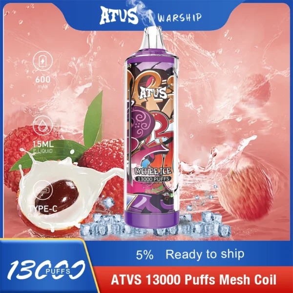 Atvs 13000 Puffs 5% Low Nicotine Rechargeable Disposable Vapes Pen Bulk Buy Wholesale - BackVape - 6