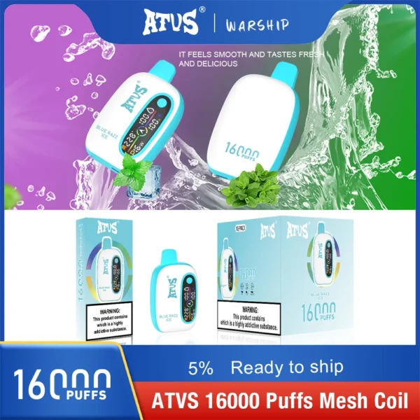Atvs 16000 Puffs 2% 5% Stylo à vape jetable rechargeable à faible teneur en nicotine Acheter en gros - BackVape - 10