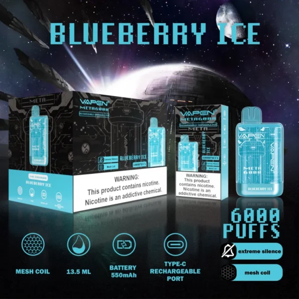 VAPEN Meta 6000 Puffs 2% 5% Low Nicotina Rechargeable Vapes Pen vrac Cumpărați cu ridicata - BackVape - 9