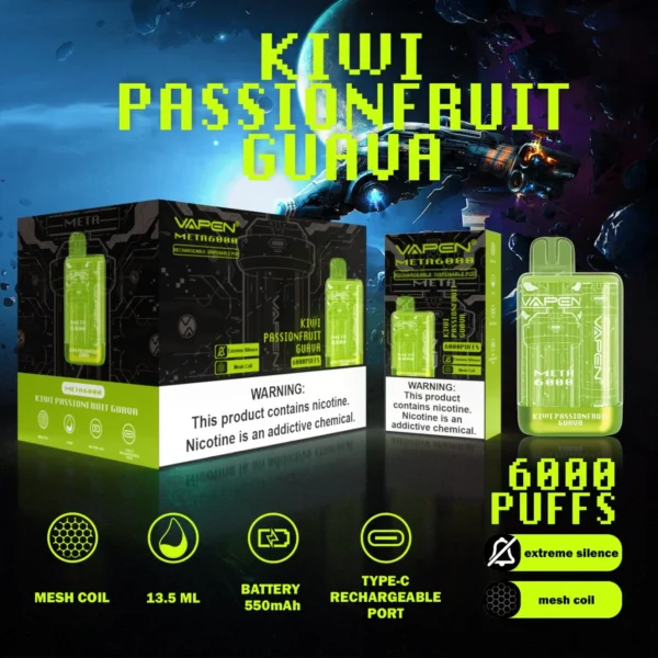 VAPEN Meta 6000 Puffs 2% 5% Low Nicotina Rechargeable Vapes Pen vrac Cumpărați cu ridicata - BackVape - 2