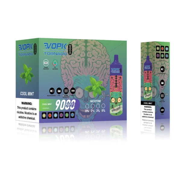 VOPK Tornado 9000 Puffs 0% 2% 3% 5% Caneta Vapes descartáveis ​​recarregáveis ​​com baixa nicotina em massa Compre no atacado - BackVape - 5