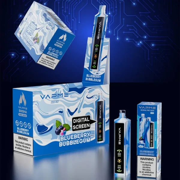 Vapme Shisha Pro Max 20000 Puffs 2% Affichage LED à faible teneur en nicotine Stylo vapes jetables rechargeables en vrac Acheter en gros - BackVape - 4