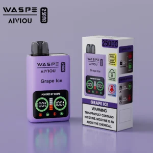 WASPE 25000 PUFFS Dual Mesh Box 0% 2% 5% Low Nicotine LED Display Rechargeable Disposable Vapes Pen Bulk Buy Wholesale - BackVape - 13