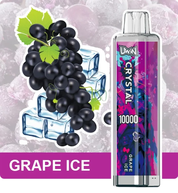 Uwin Crystal 10000 trekjes 0% 2% 3% 5% Oplaadbare wegwerpvapes-pen met laag nicotinegehalte in bulk Koop groothandel - BackVape - 4