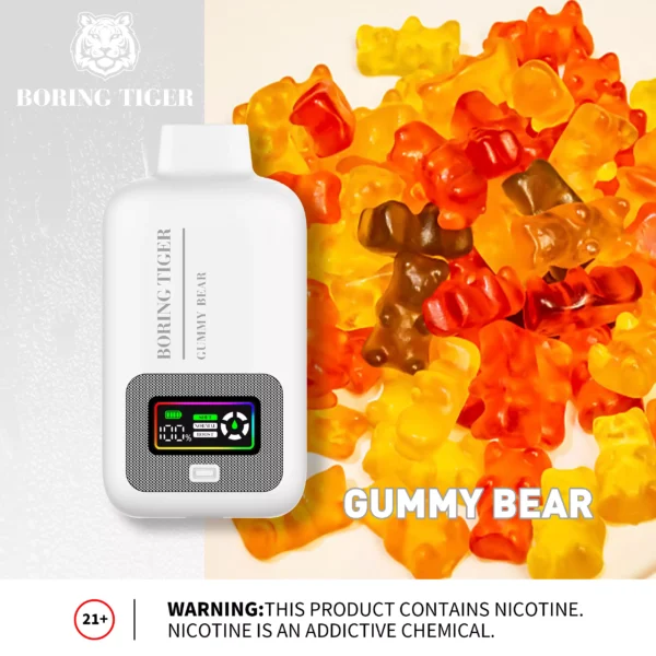 VASY Boring Tiger 25000 Puffs Цифровой экран 4 Сетчатая катушка 50 мг Перезаряжаемая одноразовая ручка для электронных сигарет с низким содержанием никотина Купить оптом - BackVape - 6