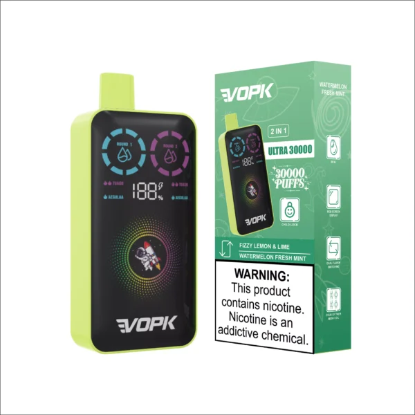VOPK ULTRA 30000 Puffs Double Flavor Dual Mesh Digital Screen 2% Low Nikotine Ladattava kertakäyttöinen Vapes Pen Bulk Tukkumyynti - BackVape - 8